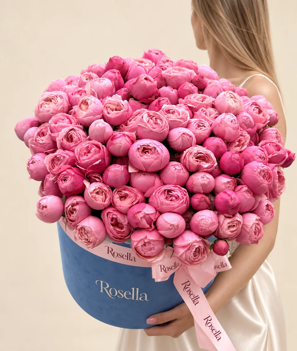 120 spray roses in a round box