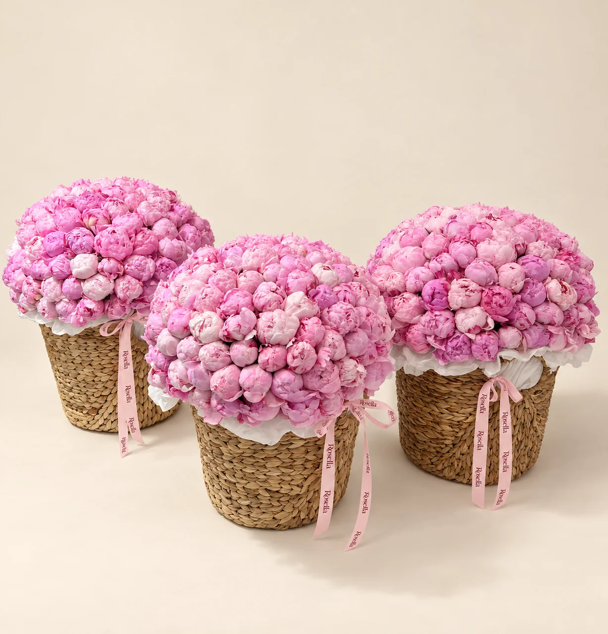 280 peonies in a basket